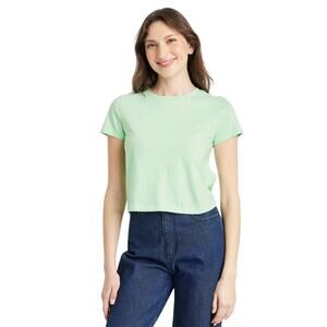 Universal Thread Green Emotions Crop Top, Plus Size 2XL, NWT